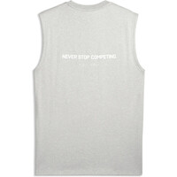 Puma camiseta tirantes fitness hombre X HYROX GRIS vista trasera
