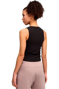 Puma camiseta tirantes fitness mujer CLOUDSPUN NEGRO vista trasera