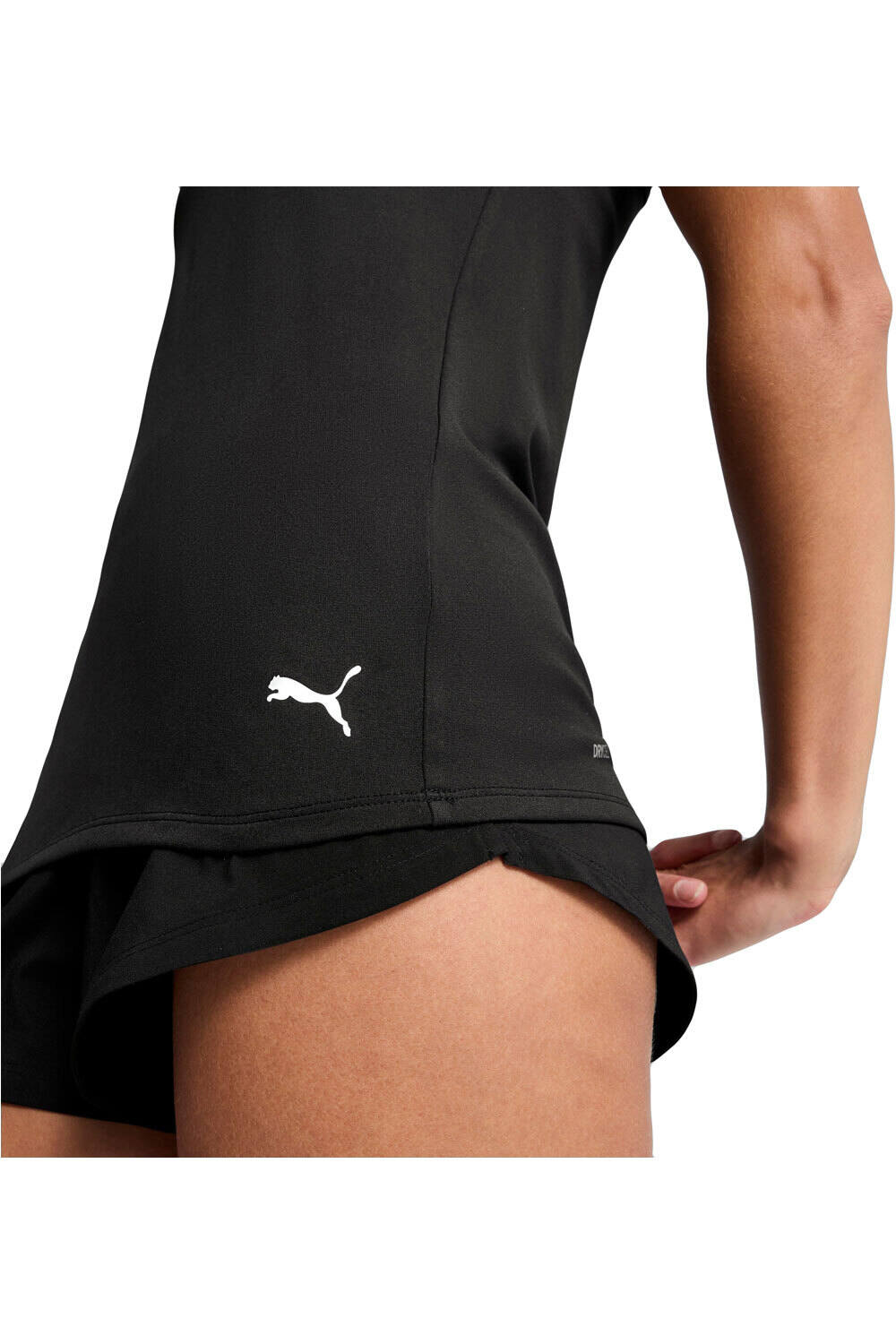 Puma camiseta tirantes fitness mujer TAD ESSENTIAL RACE NEGRO vista detalle