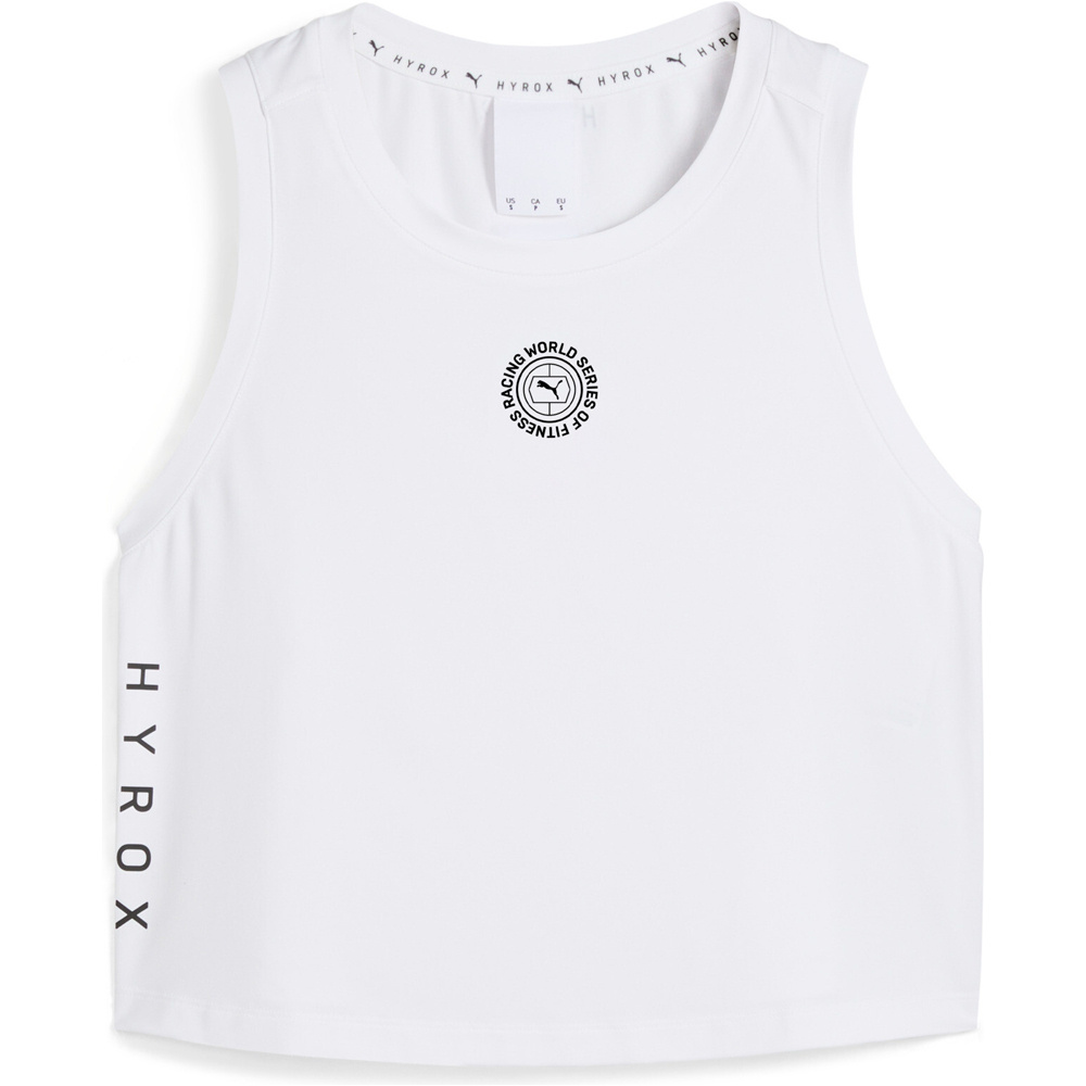Puma camiseta tirantes fitness mujer x HYROX BLANCO 03