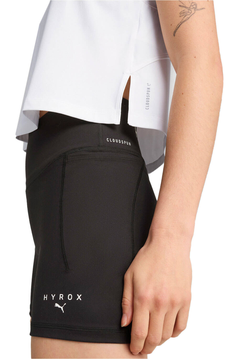 Puma camiseta tirantes fitness mujer x HYROX BLANCO vista detalle
