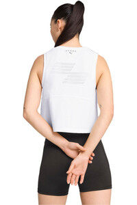 Puma camiseta tirantes fitness mujer x HYROX BLANCO vista trasera