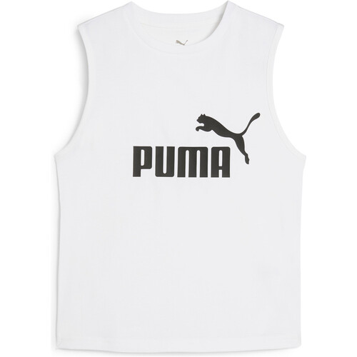 Puma camiseta tirantes mujer ESSENTIALS LOGO BLANCO