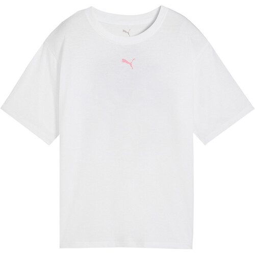 Puma camisetas fitness mujer FLORAL CAT BLANCO