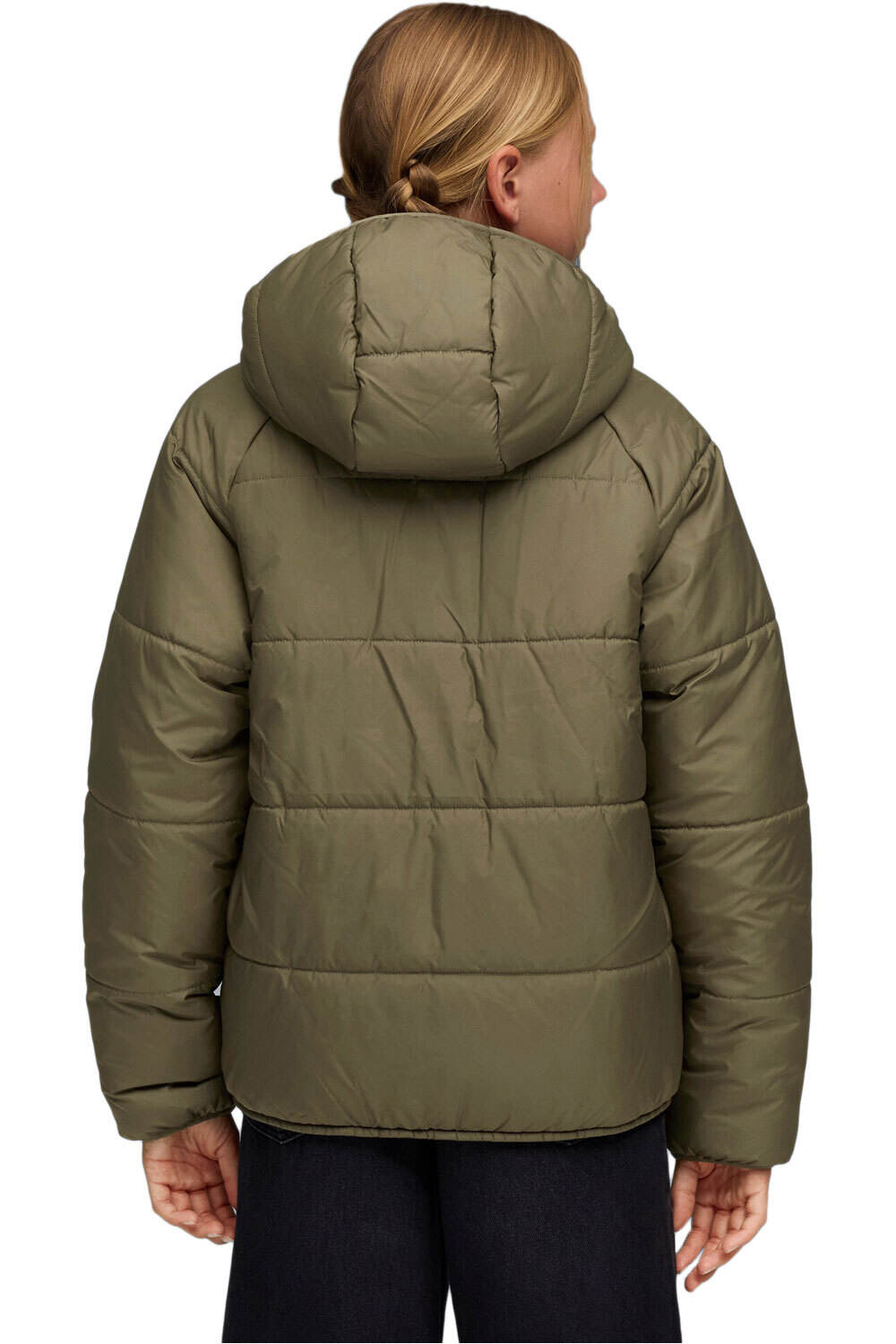 Puma chamarra niño REVERSIBLE VERDE vista trasera