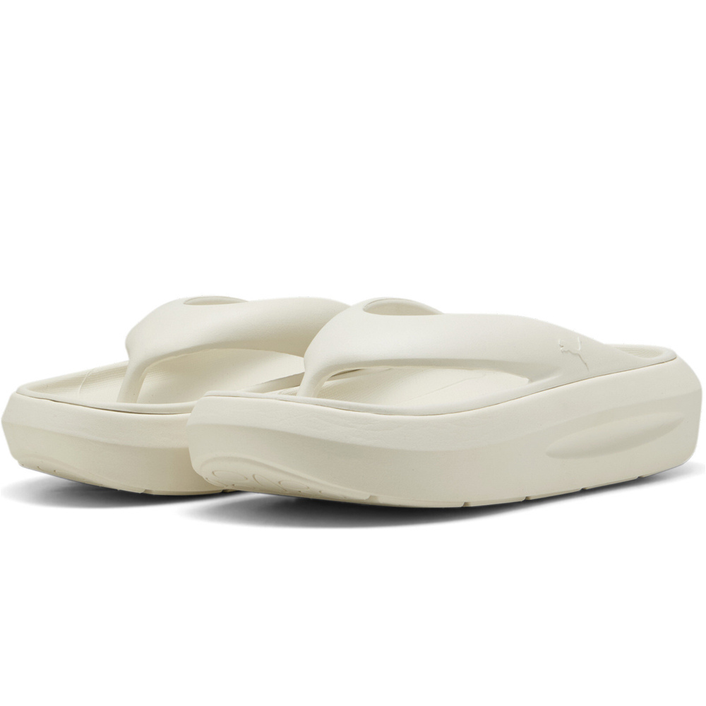 Puma chanclas mujer FLATTER FLIP BLANCO lateral interior