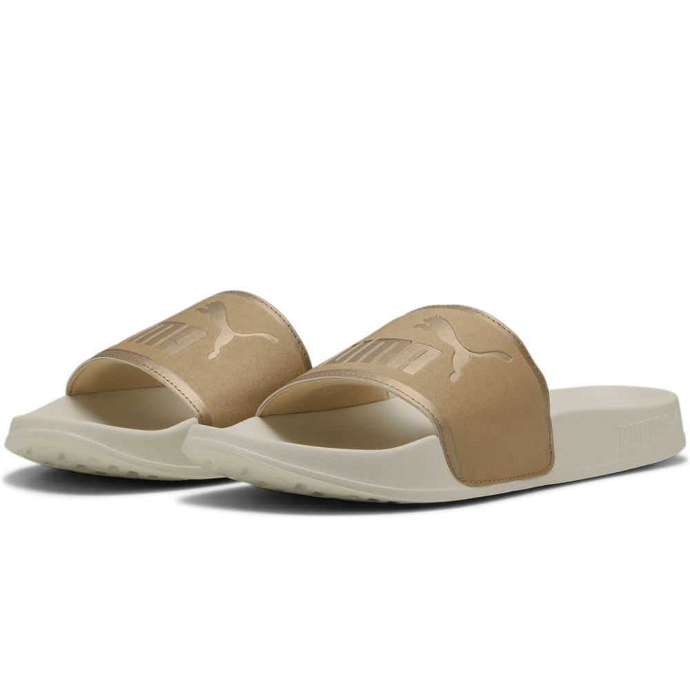 Puma chanclas mujer LEADCAT 2.0 AQUA MET MARRON lateral interior