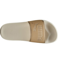 Puma chanclas mujer LEADCAT 2.0 AQUA MET MARRON vista superior