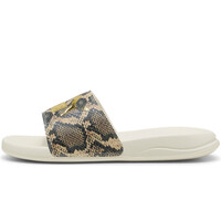 Puma chanclas mujer POPCAT 20 SNAKE CHIC BLANCO lateral exterior