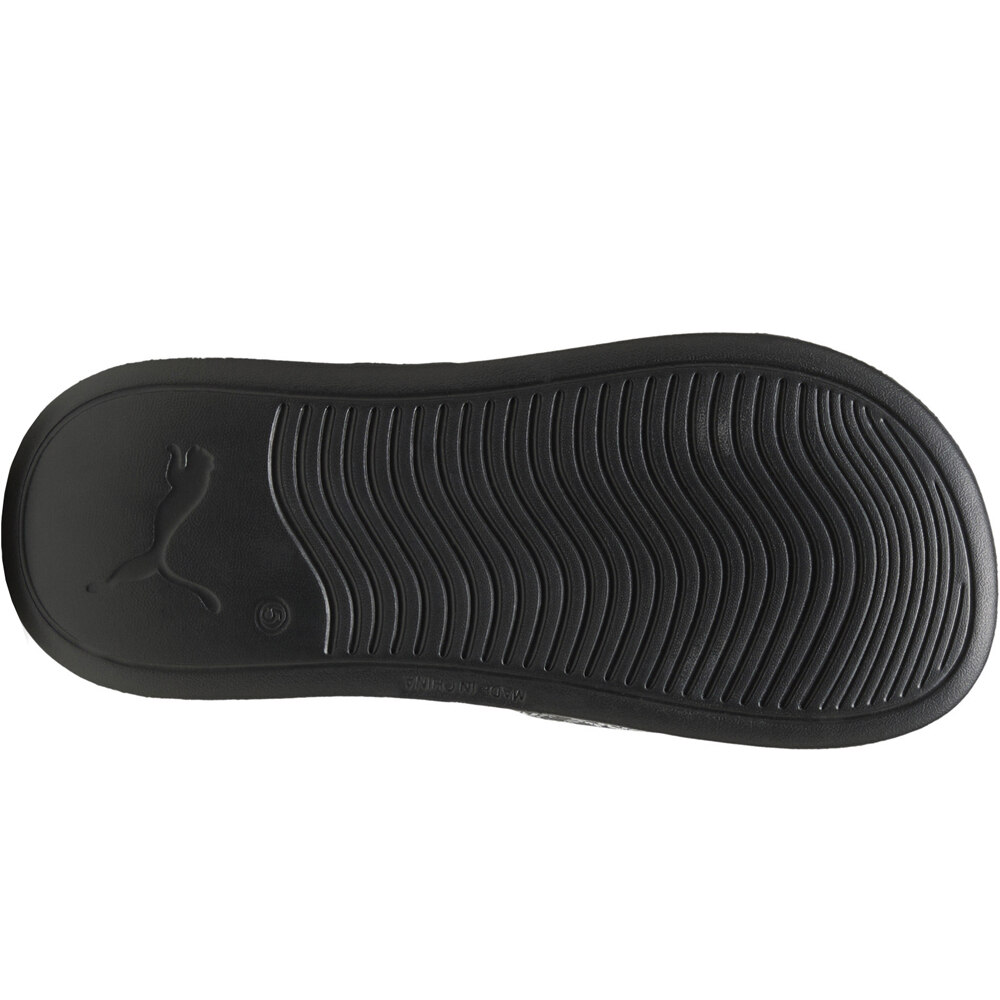 Puma chanclas mujer POPCAT 20 SNAKE CHIC NEGRO vista trasera