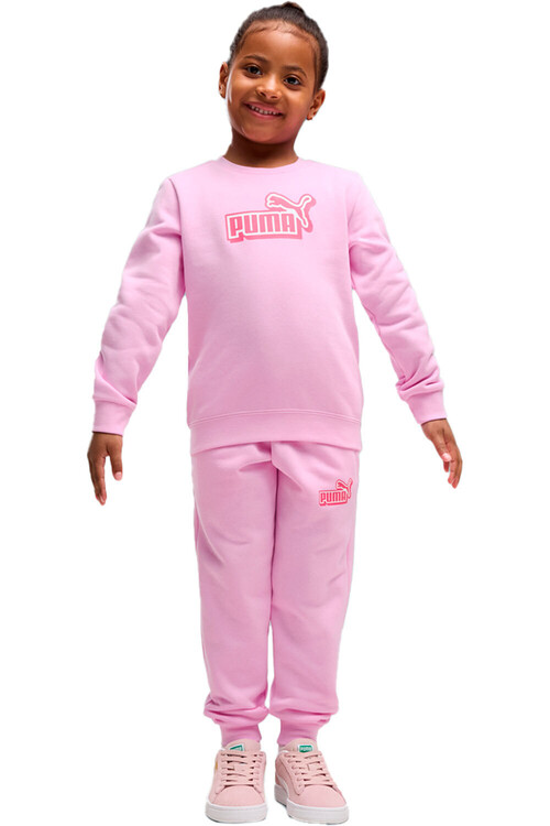 Puma chándal bebé ESSENTIALS LOGO LAB ROSA
