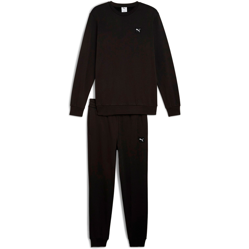 Puma chándal hombre ESSENTIALS ELEVATED NEGRO 03