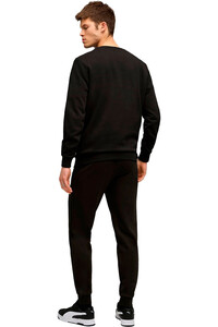 Puma chándal hombre ESSENTIALS ELEVATED NEGRO vista trasera
