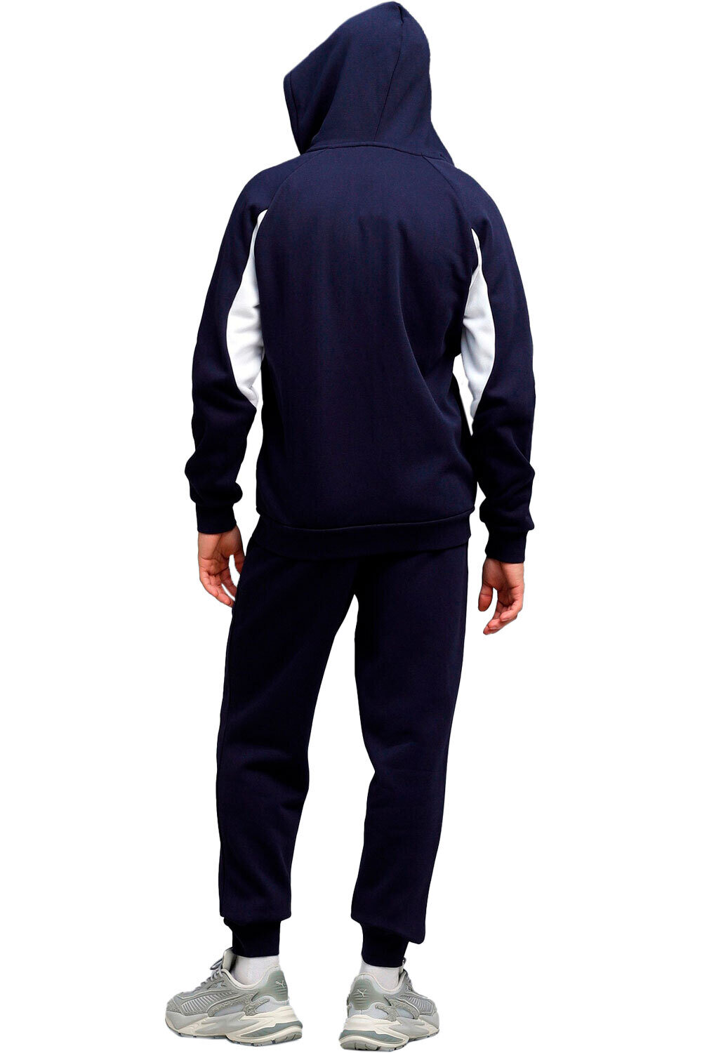 Puma chándal hombre SPORT HOODED FZ AZUL vista trasera