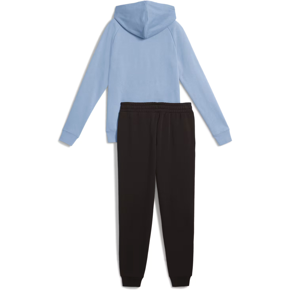 Puma chándal mujer FULL-ZIP HOODED AZUL vista trasera