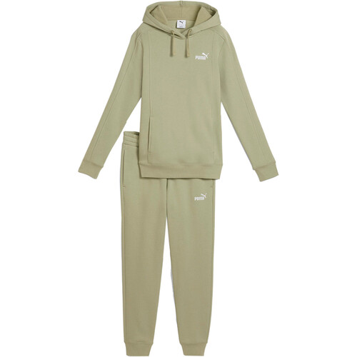 PUMA HOODED SWEAT SUIT FL verde