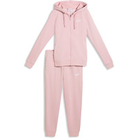 Puma chándal mujer HOODED SWEAT SUIT ROSA vista detalle