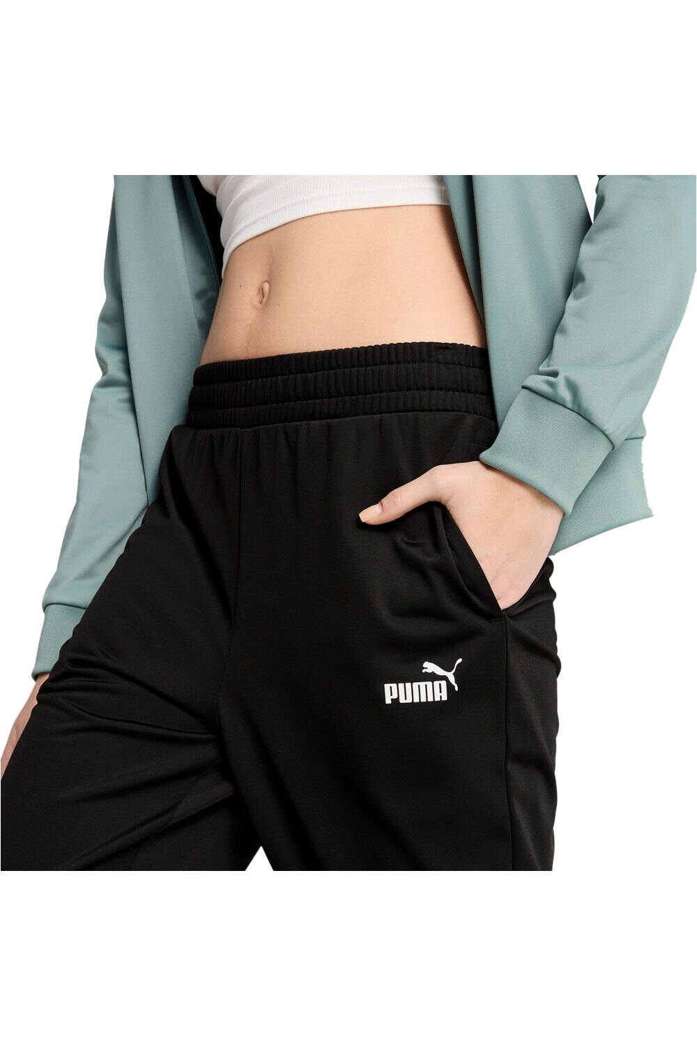 Puma chándal mujer POLY VERDE vista detalle