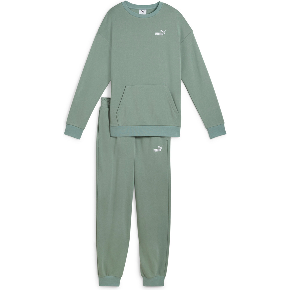 Puma chándal mujer RELAXED VERDE 03
