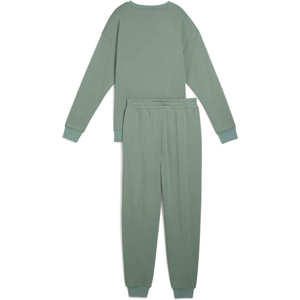 Puma chándal mujer RELAXED VERDE 04