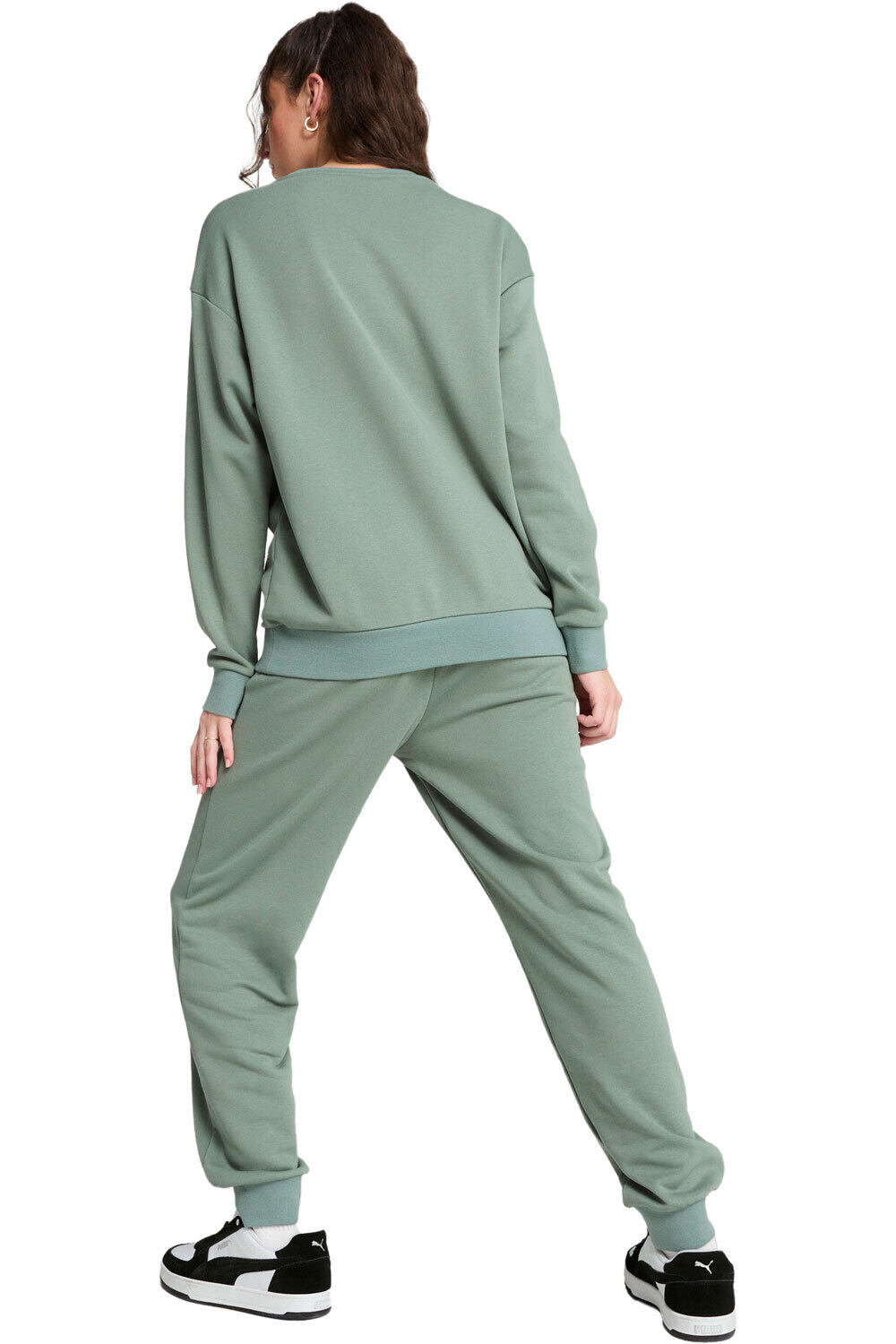 Puma chándal mujer RELAXED VERDE vista trasera