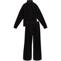 Puma chándal mujer VELOUR RIB NEGRO 04