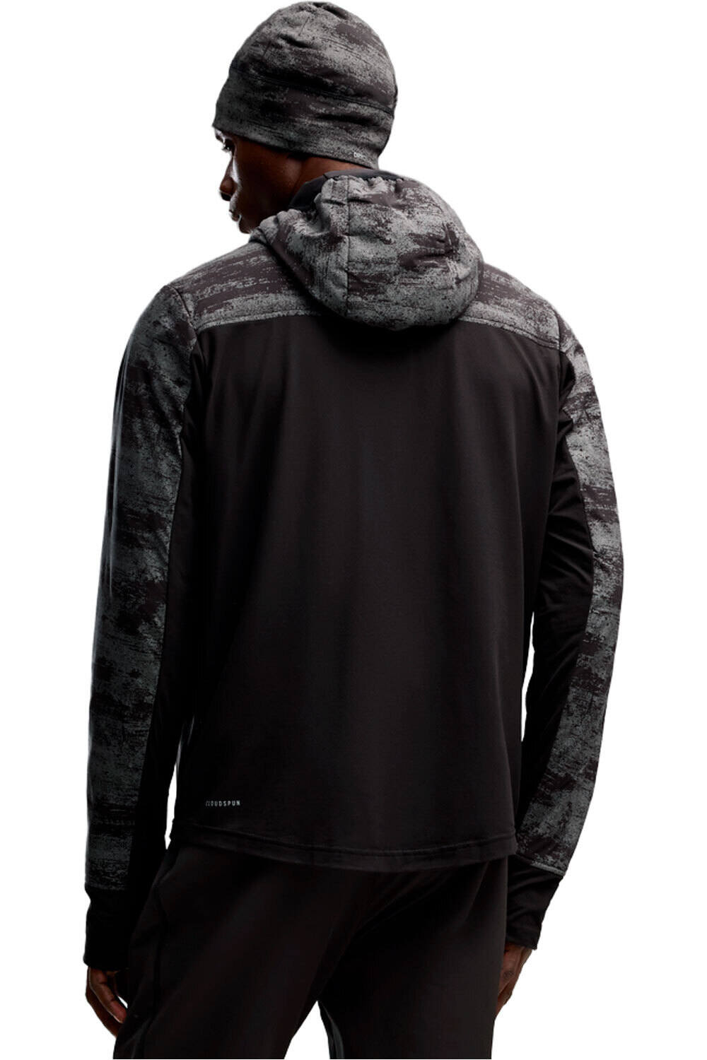 Puma Chaqueta Running Hombre RUN BRIGHTSTRIDE NEGRO vista trasera