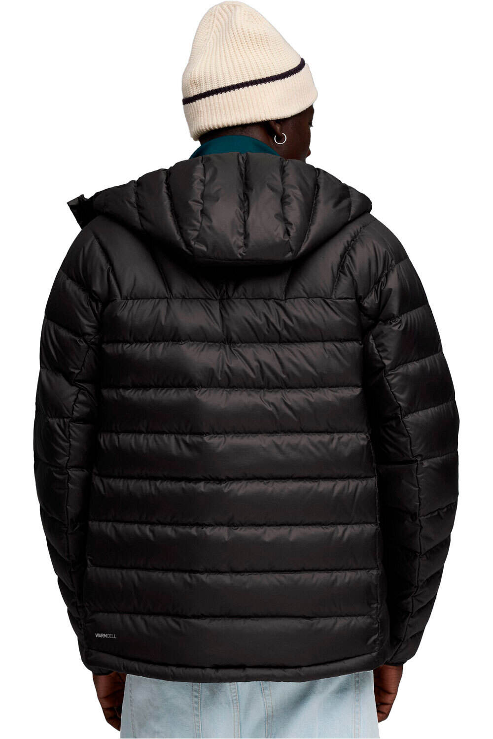 Puma chaquetas hombre PACKLITE DOWN NEGRO vista trasera