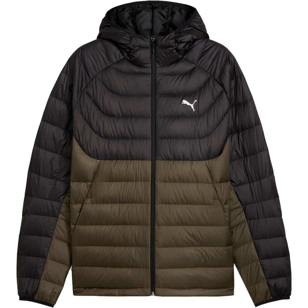 Puma chaquetas hombre PACKLITE NEGRO vista frontal