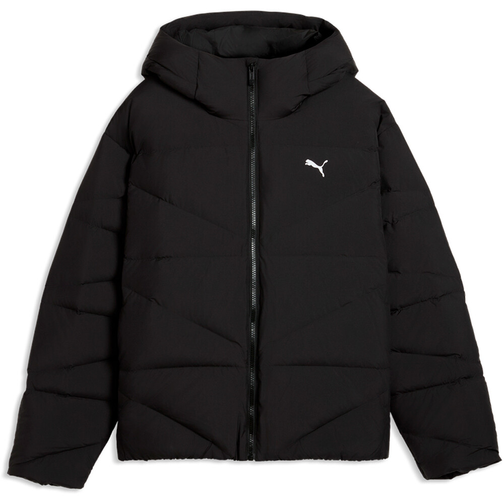 Puma chaquetas mujer Hooded Down Puffer J NEGRO vista detalle