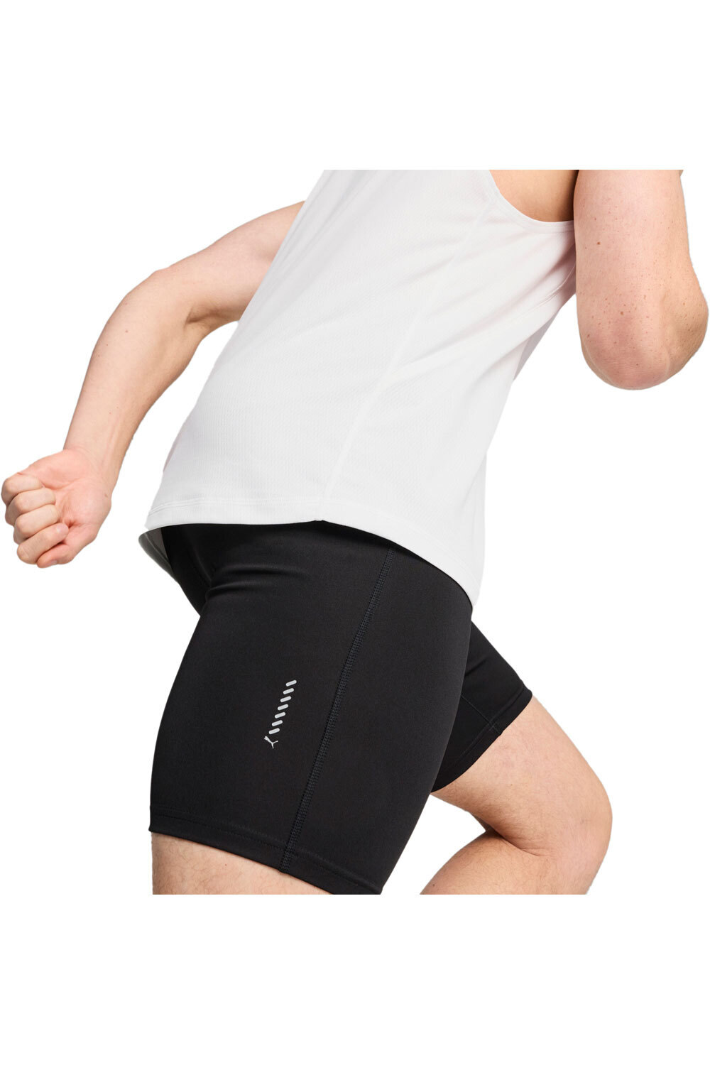 Puma malla corta running hombre RUNFUNDATION NEGRO vista detalle