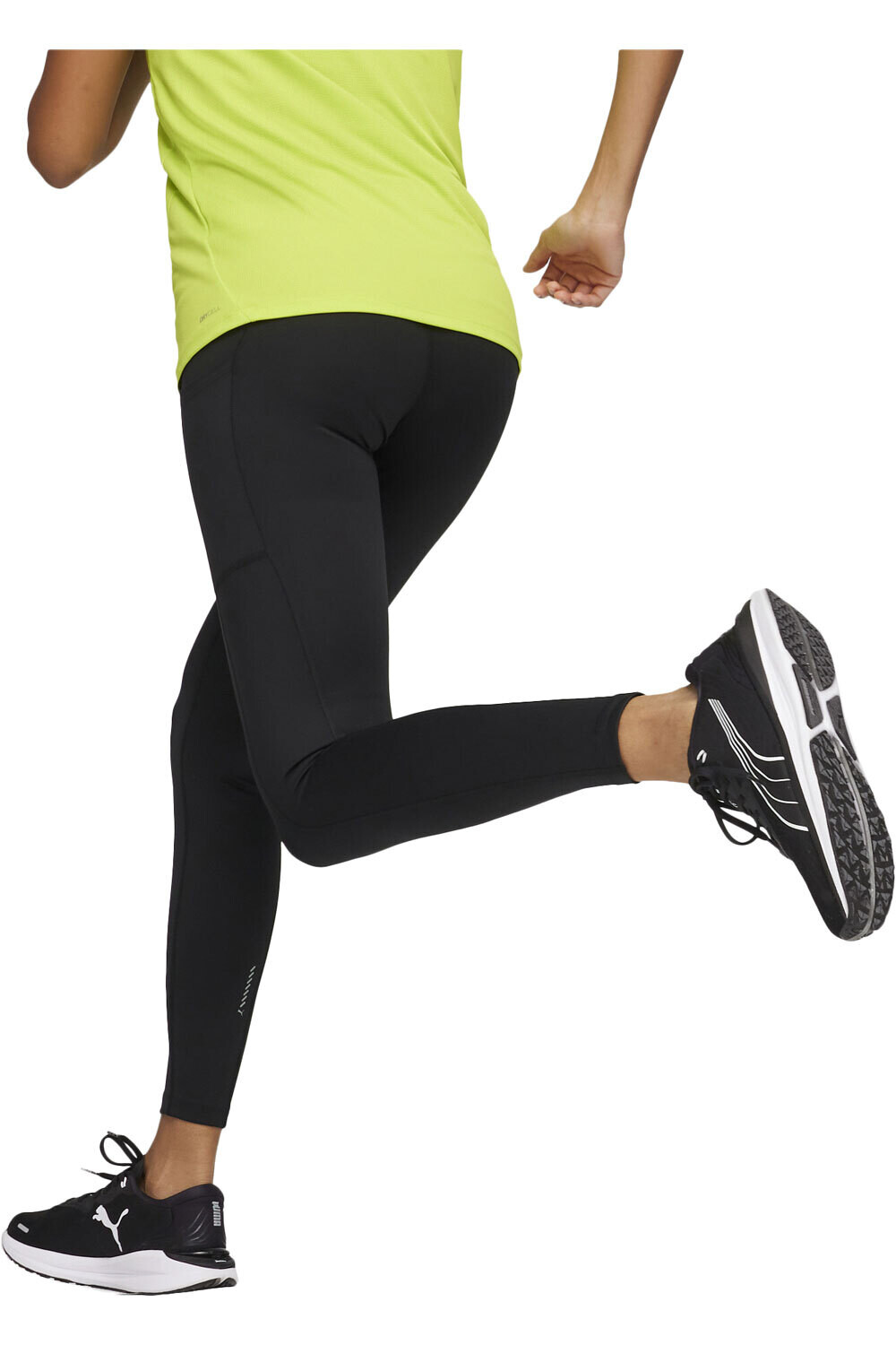 Puma malla larga running mujer RUN FAVORITES VELOCITY NEGRO vista trasera
