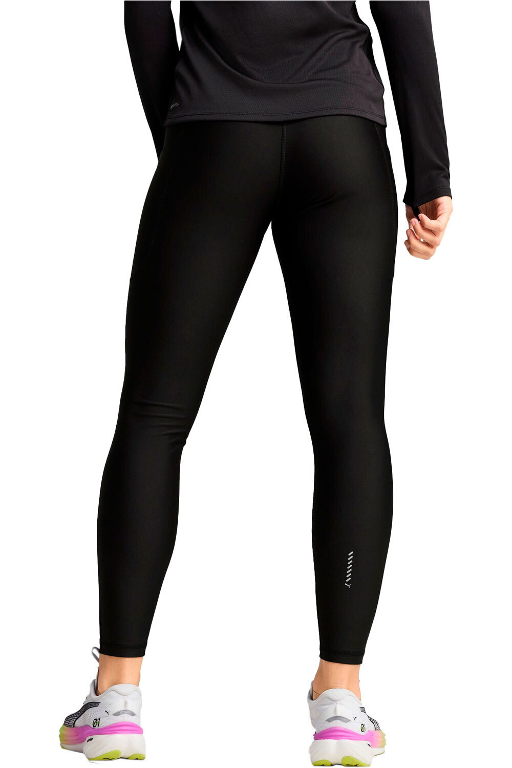 Puma malla larga running mujer RUN VELOCITY NEGRO vista trasera