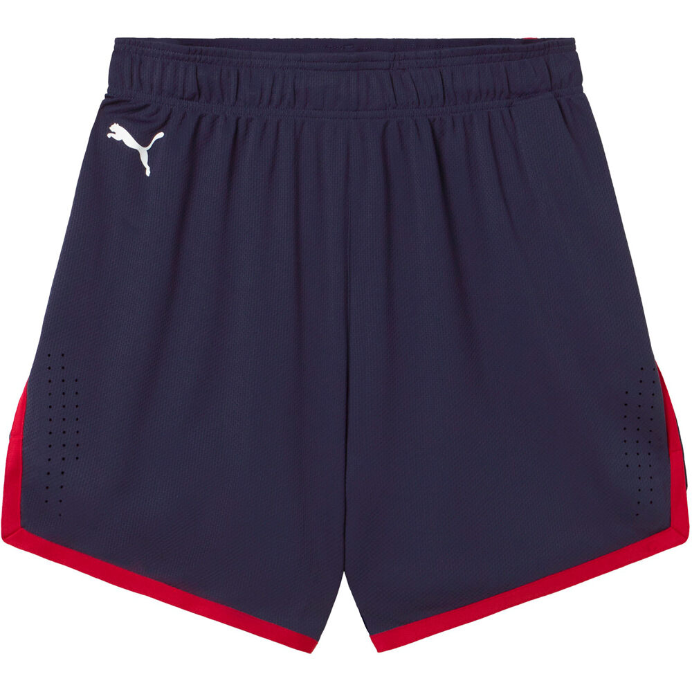 Puma pantalón baloncesto niños BASKONIA 26 Home Shorts Jr  vista frontal
