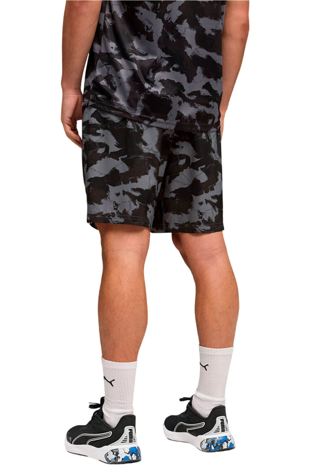 Puma pantalón corto fitness hombre TAD ESSENTIAL NEGRO vista trasera