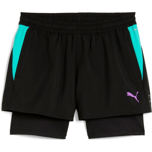 Puma pantalon corto tenis mujer INDIVIDUAL PADEL 2IN NEGRO