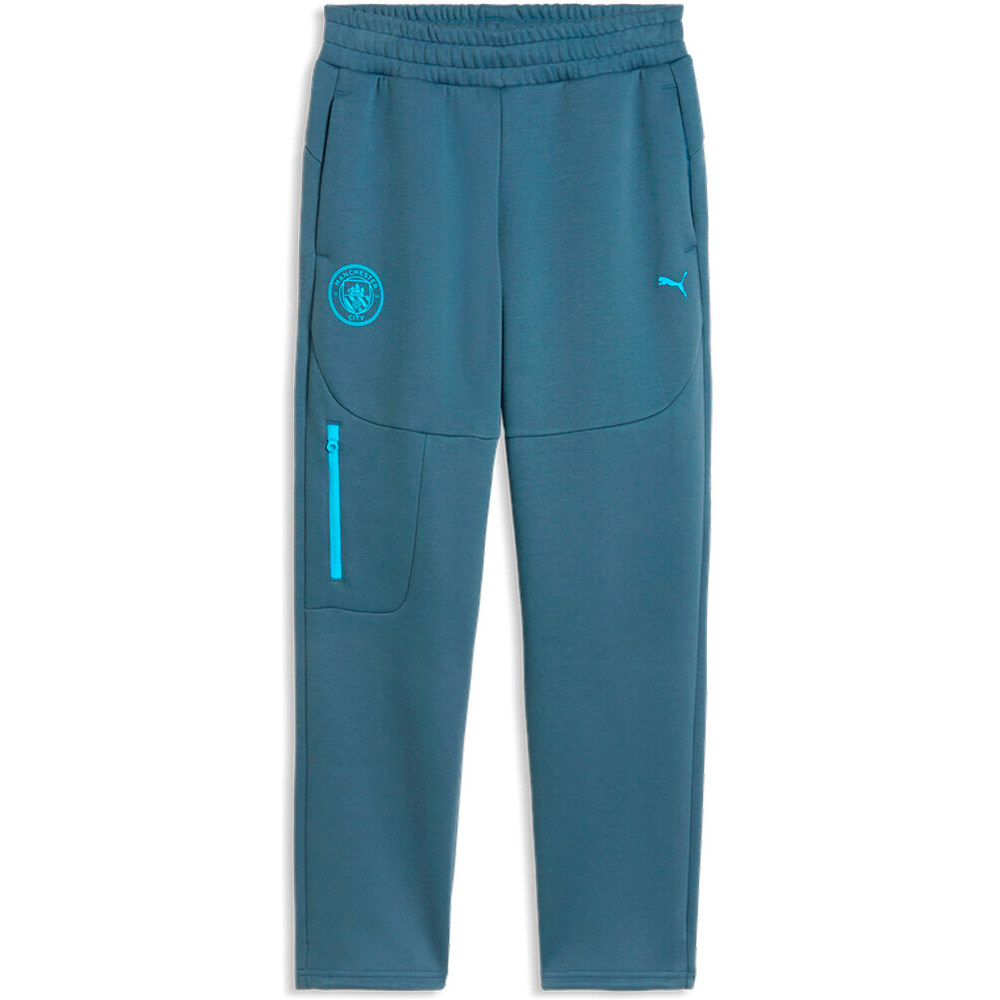 Puma pantalón futbol niño MANCESTER CITY 26/27 PUMATECH NARANJA vista detalle