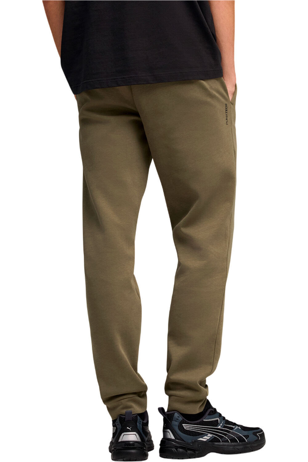 Puma pantalón hombre PUMATECH VERDE vista trasera