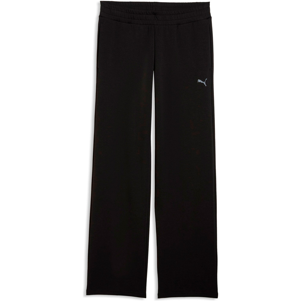 Puma pantalón mujer ESSENTIALS ELEVATED NEGRO vista detalle