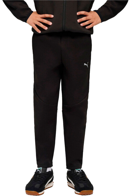 Puma pantalón niño EVOSTRIPE NEGRO