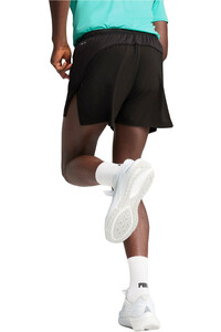 Puma pantaloneta técnica hombre RUN VELOCITY 3 NEGRO vista trasera