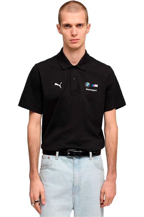 Puma polo manga corta hombre BMW M MOTORSPORT ESSENTIALS NEGRO