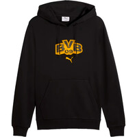 Puma sudadera entrenamiento fútbol BORUSSIA DORTMUND FTBLCULTURE NEGRO vista detalle