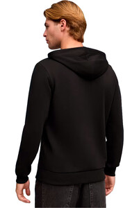 Puma sudadera entrenamiento fútbol BORUSSIA DORTMUND FTBLCULTURE NEGRO vista trasera