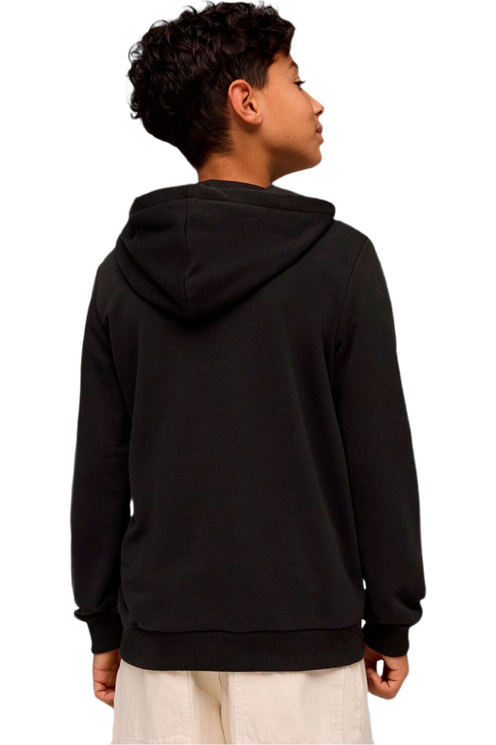 Puma sudadera entrenamiento fútbol niño MILAN FTBLCULTURE NEGRO vista trasera