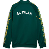 Puma sudadera entrenamiento fútbol niño MILAN KING ANTHEM VERDE vista trasera