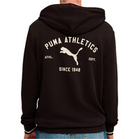 Puma sudadera hombre CLASS GRAPHIC NEGRO vista trasera