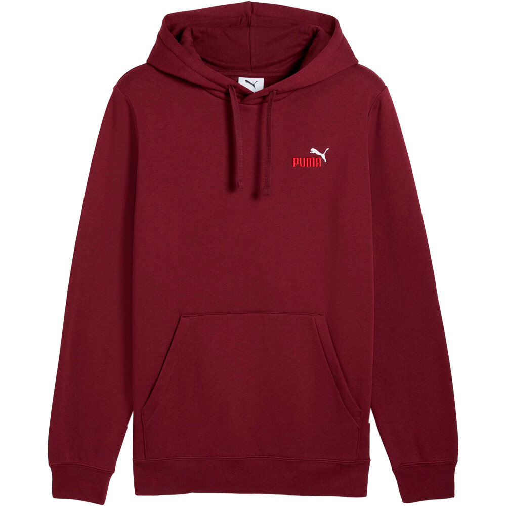 Puma sudadera hombre ESSENTIALS 2 COLOR SMALL ROJO vista frontal
