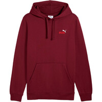 Puma sudadera hombre ESSENTIALS 2 COLOR SMALL ROJO vista frontal