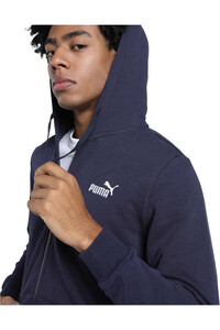 Puma sudadera hombre ESSENTIALS LOGO AZUL vista detalle